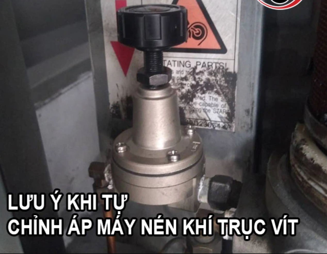 Cách chỉnh áp máy nén khí trục vít