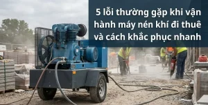 5 lỗi thường gặp khi vận hành máy nén khí đi thuê và cách khắc phục