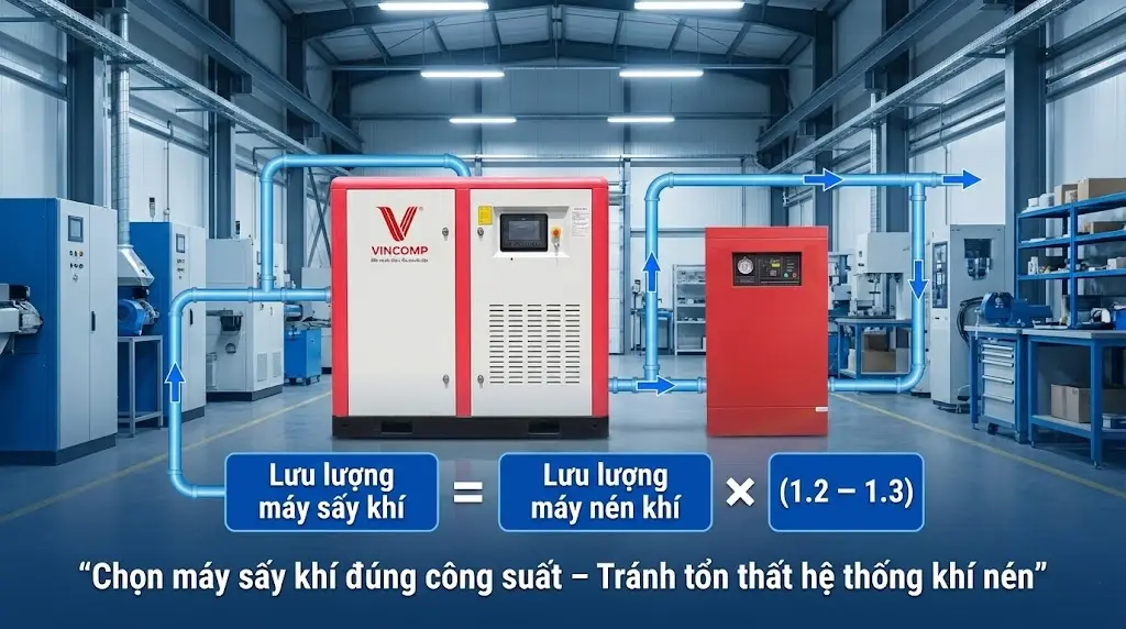 Cách chọn máy sấy khí