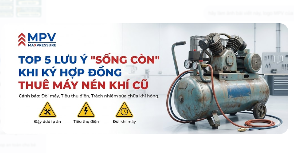 Top 5 lưu ý "sống còn" khi ký hợp đồng thuê máy nén khí