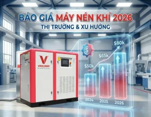 Bảng báo giá máy nén khí trục vít