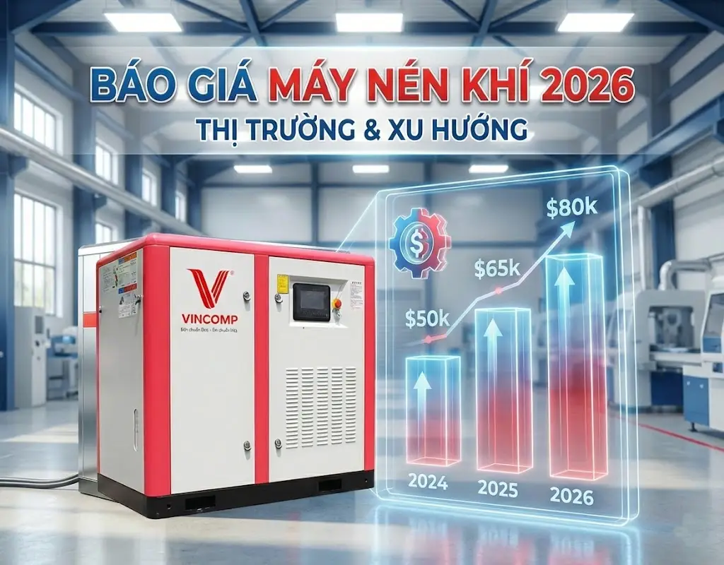 Bảng báo giá máy nén khí trục vít