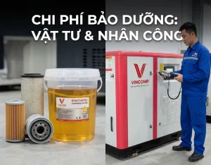 Chi phí bảo dưỡng máy nén khí trục vít